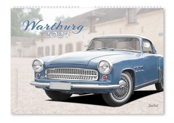 A2 Wandkalender 2024 mit Motiv von Wartburg